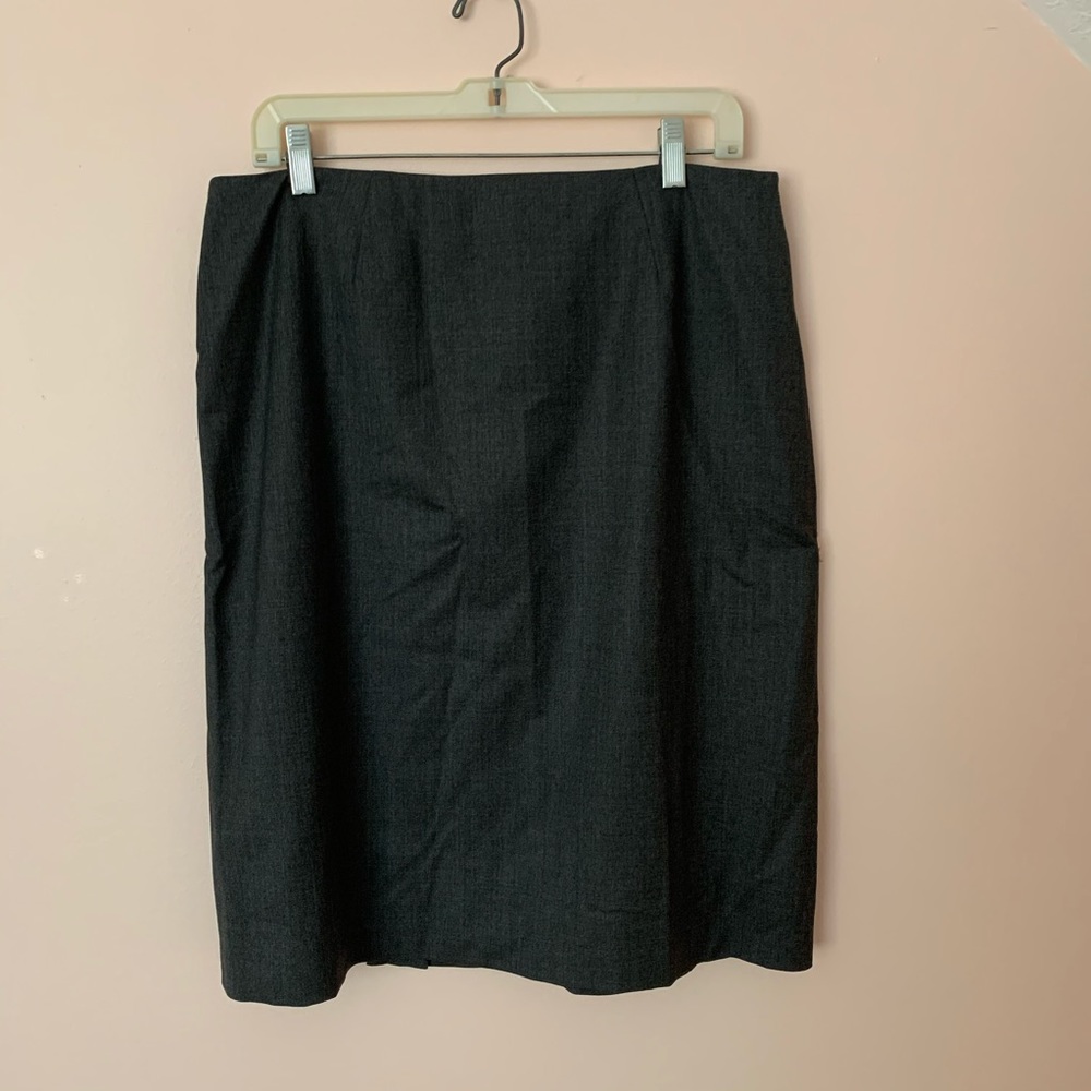 Dark Grey Pencil Skirt